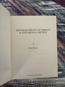 Monograms of Victorian and Edwardian Artists