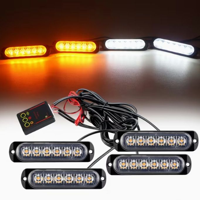 4in 1 LED Grille Flashing Light for Car Truck,