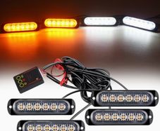 4in 1 LED Grille Flashing Light for Car Truck,