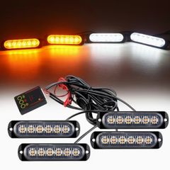 4in 1 LED Grille Flashing Light for Car Truck,