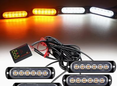 4in 1 LED Grille Flashing Light for Car Truck,