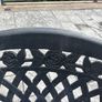 cast iron heavy garden table and 4 chairs Image 2