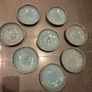 Set of 8 Luxury Blue Green Ceramic Side Bowls - 15cm Stoneware Image 3