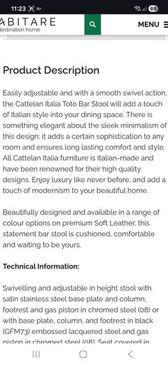 Cattelan Italia Bar stools x2
