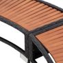 Black Poly Rattan Spa Surround Image 4