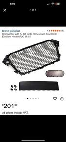 B8.5 honeycomb grill Audi A4
