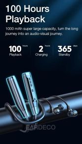 4 Speakers Wireless Bluetooth Headphones 5.0 Bass Earphone IPX5 Waterproof Headphone Phone Game Headset 100 Hours Playback Gaming
