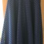 Good-Feeling For Women Izabel London Stripe Midi Skirt Mesh Navy Image 2