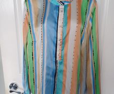 Gallery  Multicoloured L/S blouse Size 14