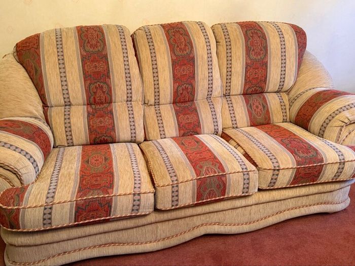 3 seater couch and 2 matching armchairs
