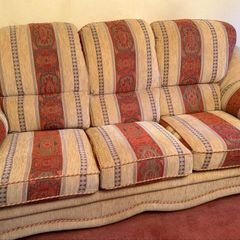 3 seater couch and 2 matching armchairs