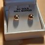 ladies 9ct gold earrings Image 4