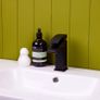 Waterfall Bathroom Basin Tap | Matt Black Image 2