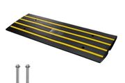 Curb Ramp, 2.6" Rise Rubber Driveway Ramps, Heavy Duty 33069 lbs Weight Capacity Threshold Ramp