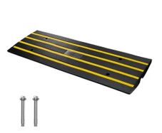 Curb Ramp, 2.6" Rise Rubber Driveway Ramps, Heavy Duty 33069 lbs Weight Capacity Threshold Ramp