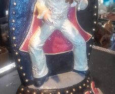 Large cast iron Elvis statue