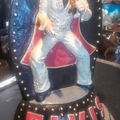 Large cast iron Elvis statue