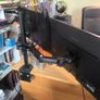 Dual 27" Philips Full HD Monitors + Dual arm Image 2