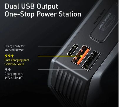 BRAND NEW 2V Portable Car Battery Starter Emergency AUTO Booster Starting Device Jump Start