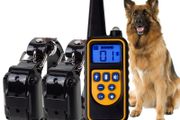2x Pet Dog Bark Waterproof Training Collar USB Rechargeable Electric Shock LCD Display 800m