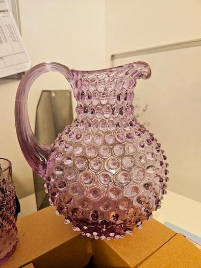 Hobnail 6x glasses and 2L jug set