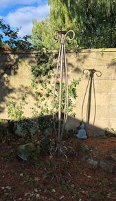 Wrought iron floor lamp base
