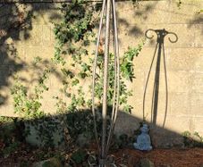 Wrought iron floor lamp base