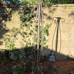 Wrought iron floor lamp base