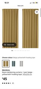 yellow curtain