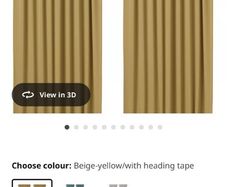 yellow curtain