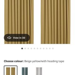 yellow curtain