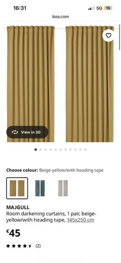 yellow curtain