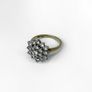 9ct Yellow Gold Cluster Ring, size J - J 1/2 Image 2