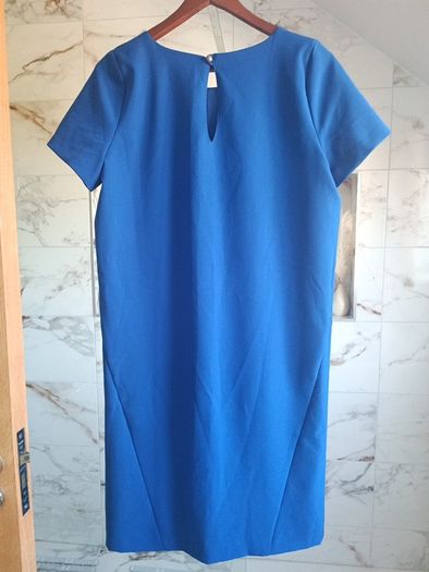 Italian designer Peruggi royal blue diamante dress straight cut 10 M  occasion wedding guest