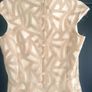 Fee G Occasion Dress - Champagne & Cream Jacquard Midi Dress - brand new - size 10 Image 4
