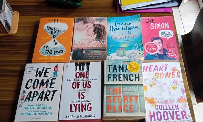 selection of fiction books