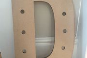 Wooden letter D