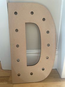 Wooden letter D