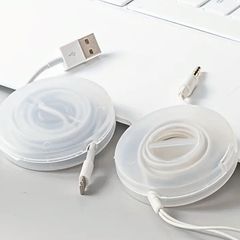 Transparent cable organizer 2pcs