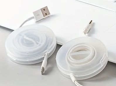 Transparent cable organizer 2pcs