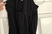 Black ASOS open back halter top