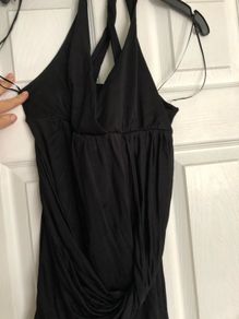 Black ASOS open back halter top