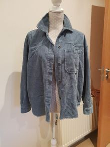 Zara blue corduroy shacket xs uk8-10