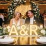 Wedding decor light up personalised letters Image 3