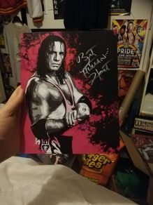 WWE Bret Hart Autograph