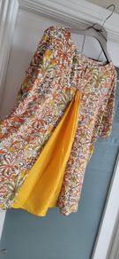 NEXT Morris & Co floral loose top with back detail Sz 10UK (Fit 10-12UK)