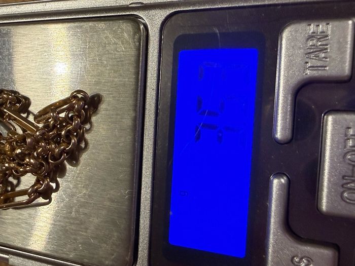 9ct Solid Gold Figaro Bracelet 3.53g