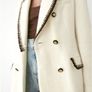 Zara Ecru Textured Double Breasted Blazer XL Image 3