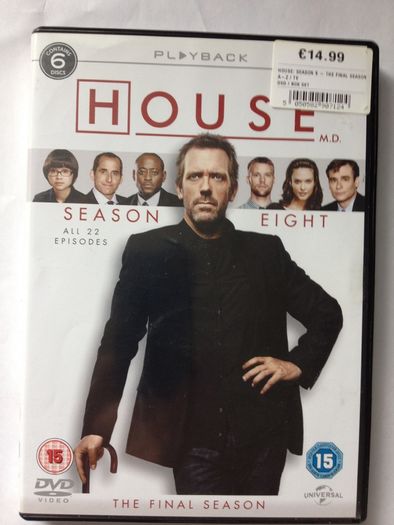 House (Complete Seasons 1-8 2004-2012) [DVD TV Boxsets]