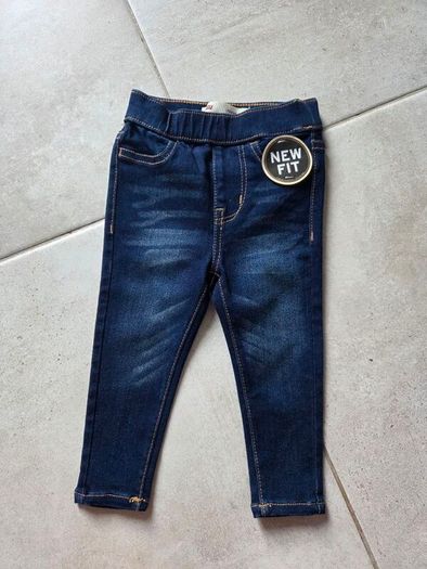 12m, Bnwot Levi's Baby Girls Jean Leggings with Stretchy Elasticated Waistband